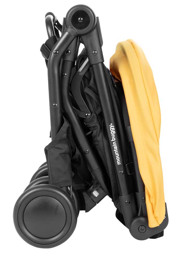 Mountain Buggy Nano gelb gefaltet