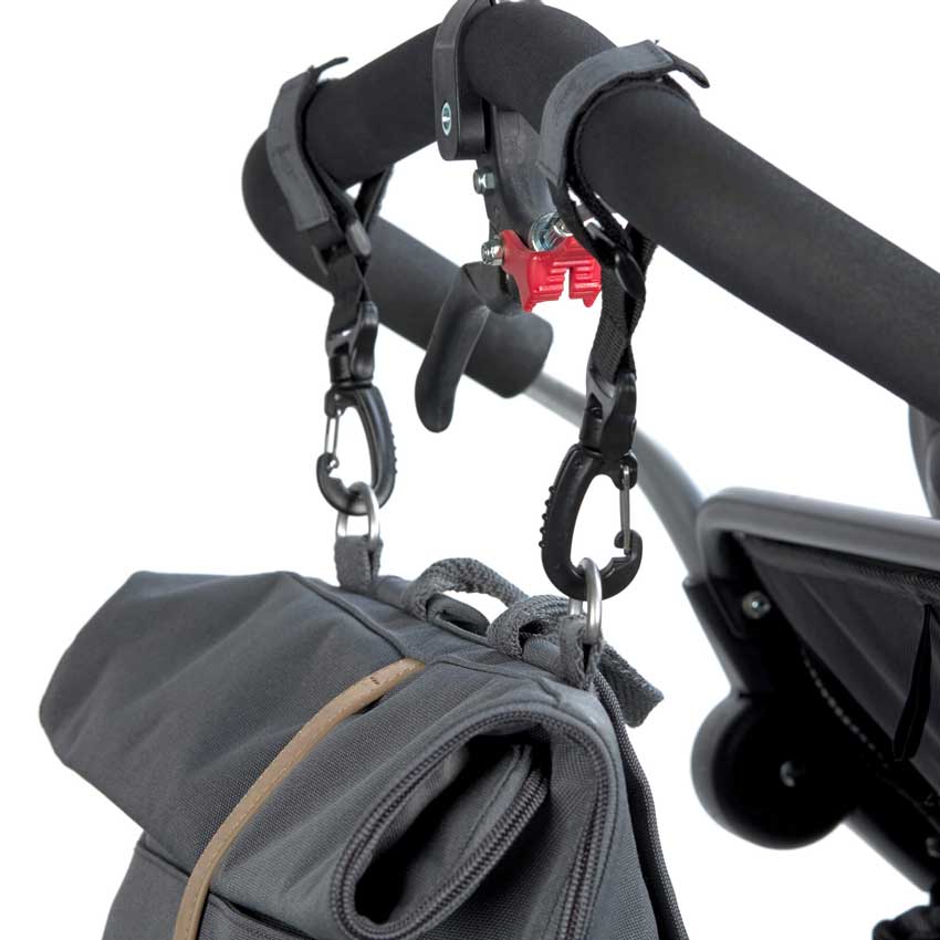 Lässig Wickeltasche Rolltop Anthracite