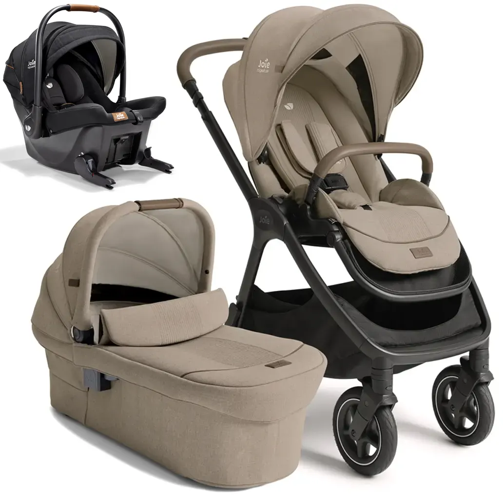 Joie Signature Finiti Kinderwagen Set beige mit Babyschale