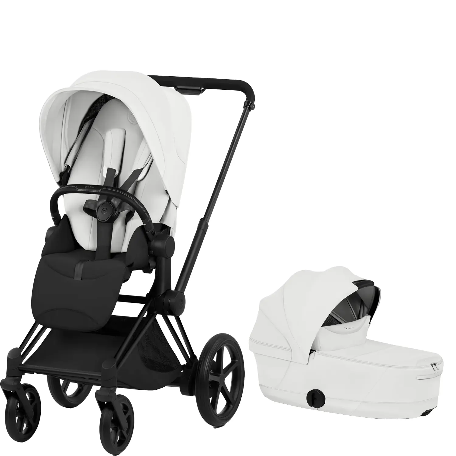 cybex e priam style kombikinderwagen black off white
