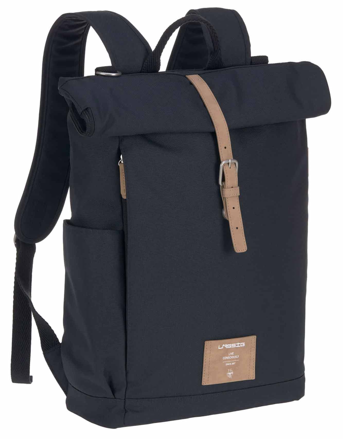 Lässig Wickeltasche Rolltop Night Blue