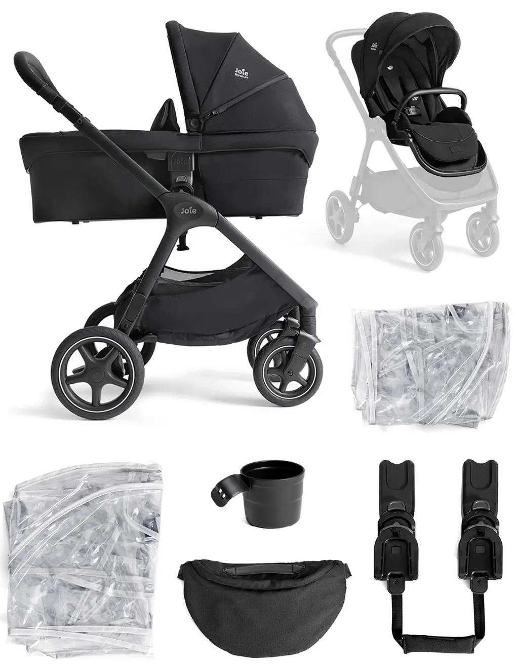 Joie Signature Finiti Kinderwagen schwarz Lieferumfang