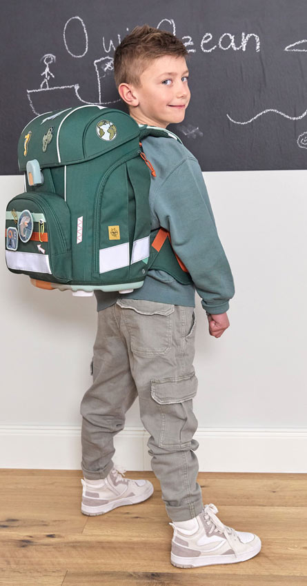 Lässig Schulranzen Boxy Unique Dark Green