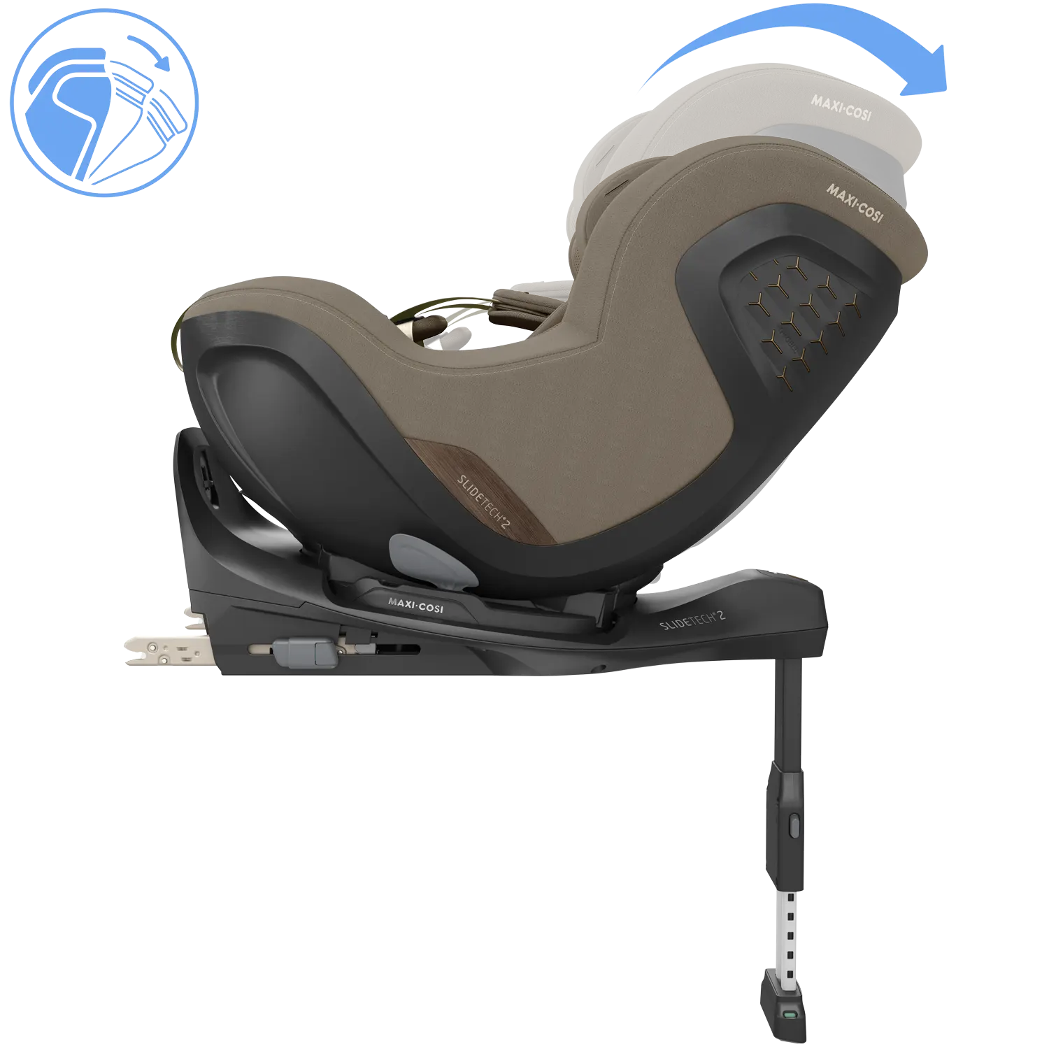 maxicosi pearl slide pro authentic truffle liegen