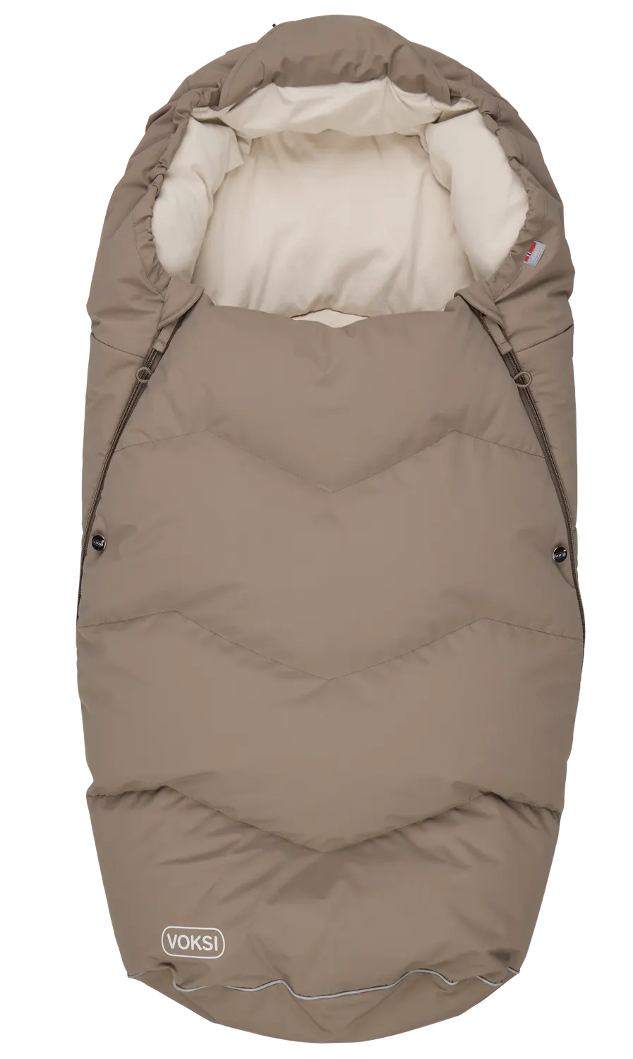 Voksi Urban Fußsack Walnut Rückseite