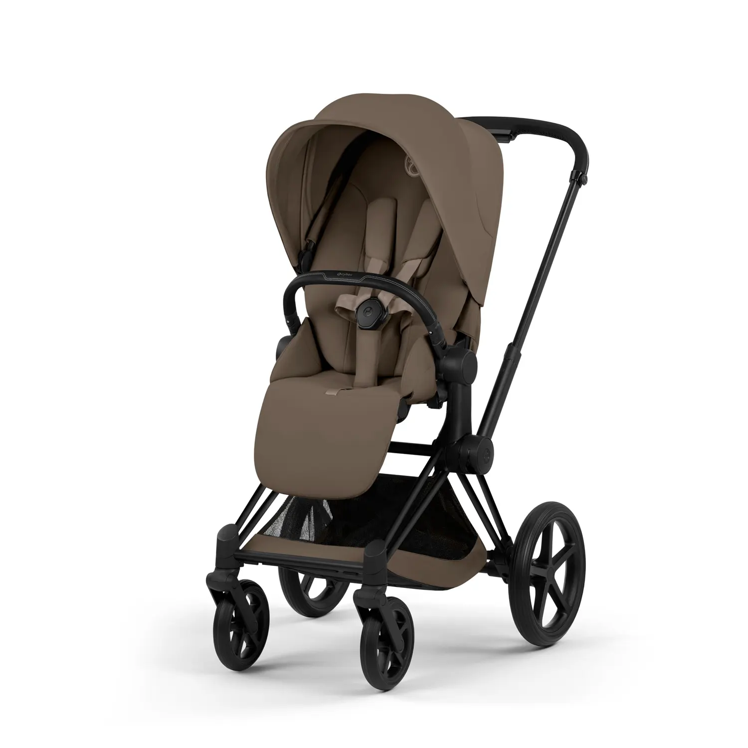 cybex priam comfort buggy black coconut brown