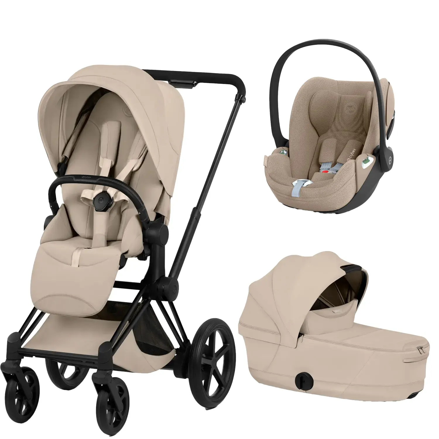cybex e priam style kombi cloudt t black cozy beige
