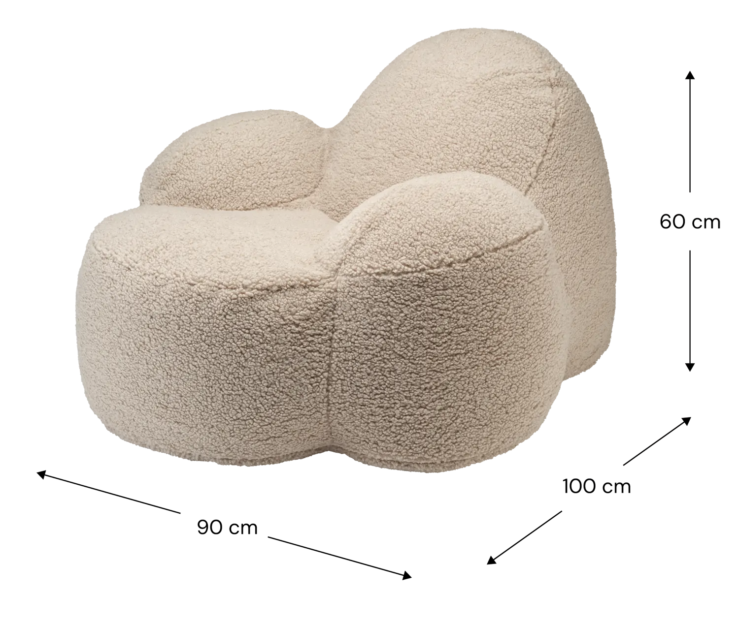 Wigiwama Sessel momo buscuit Maße