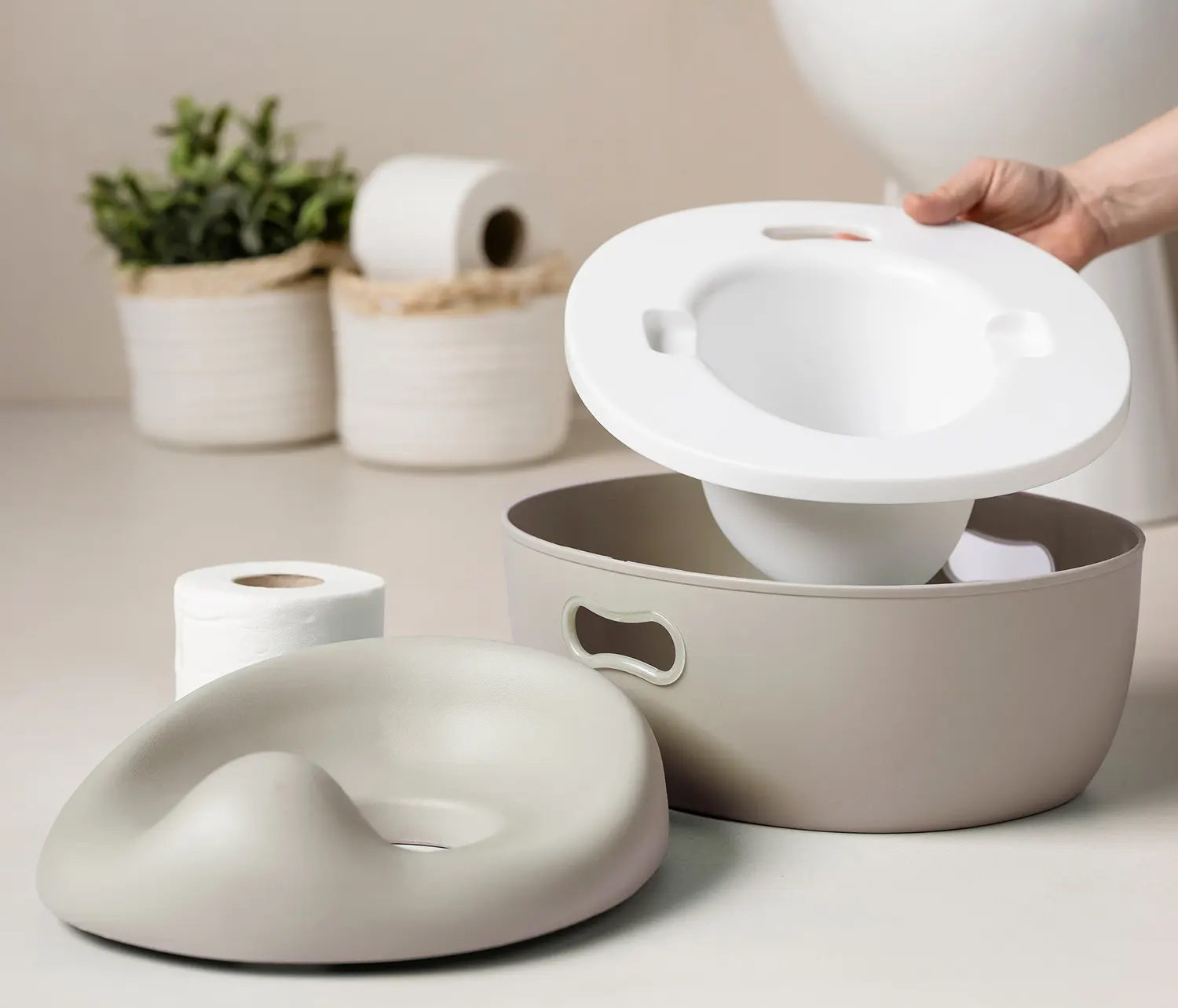 Nattou 3in1 Töpfchen Beige Lifestyle WC-Sitz