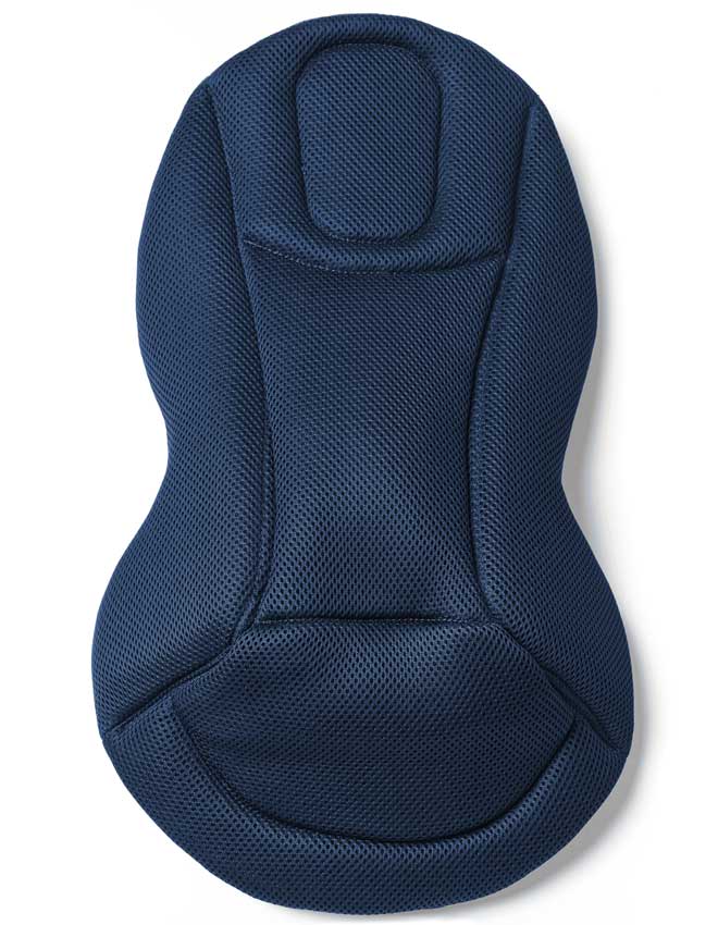 Ergobaby Evolve Babywippe Neugeboreneinsatz Rückseite midnight blue