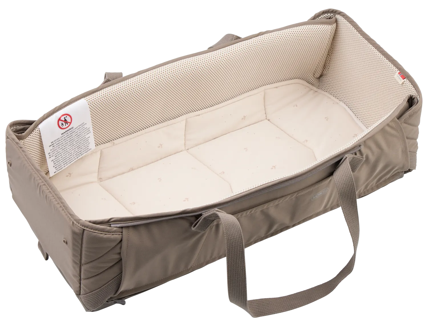 Voksi Babytragetasche Carry Me Walnut Leaf oben