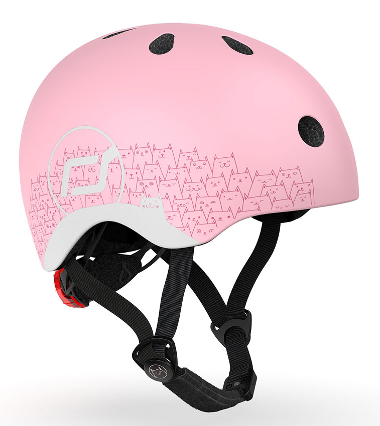 scoot and ride helmet reflective rose side