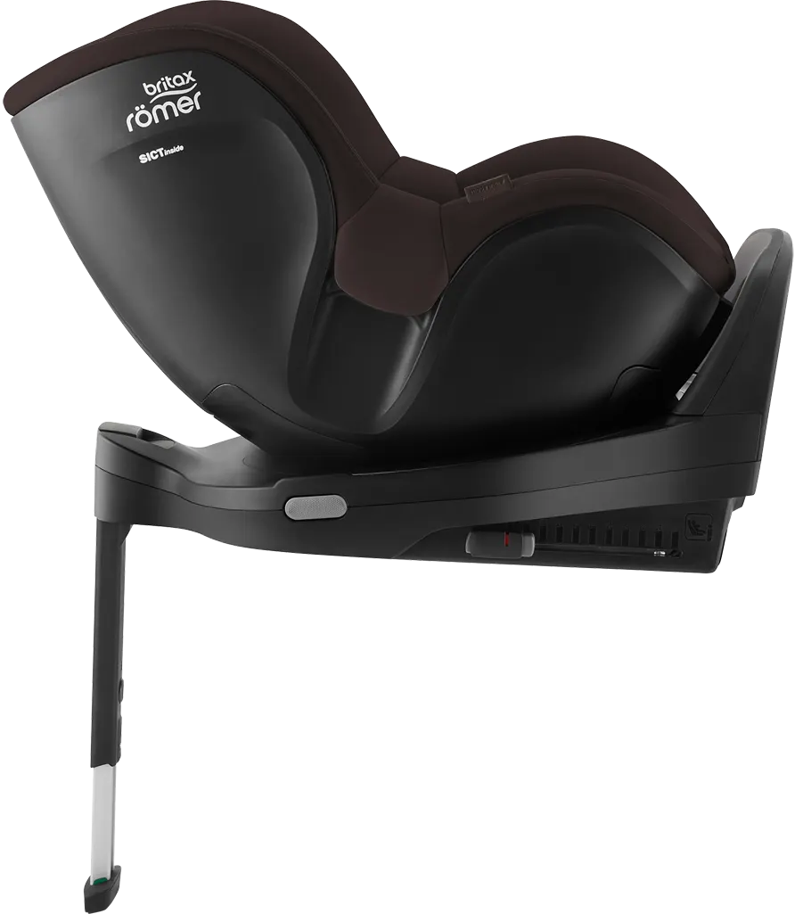 Britax Römer Dualfix Pro M Kindersitz braun Seitenansicht