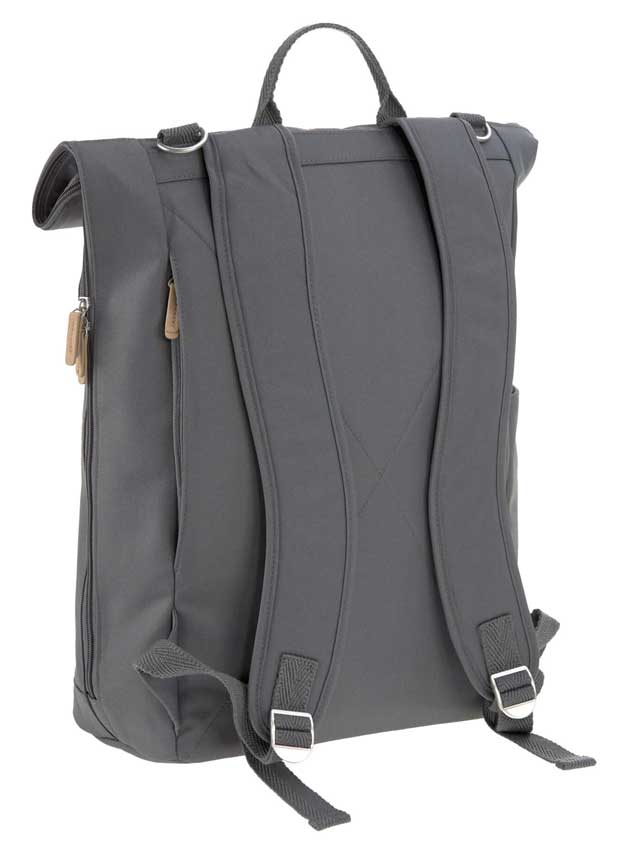 Lässig Wickeltasche Rolltop Anthracite