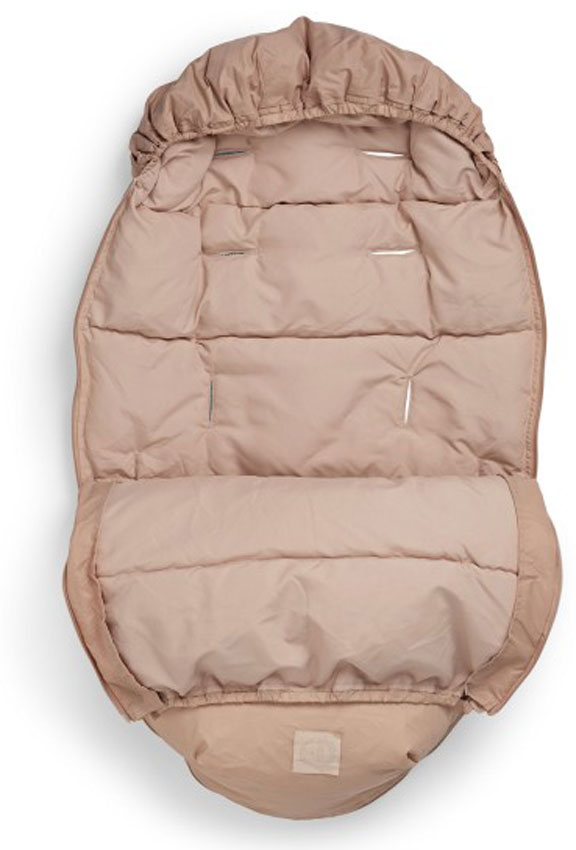 Elodie Down Footmuff Plushing Pink open