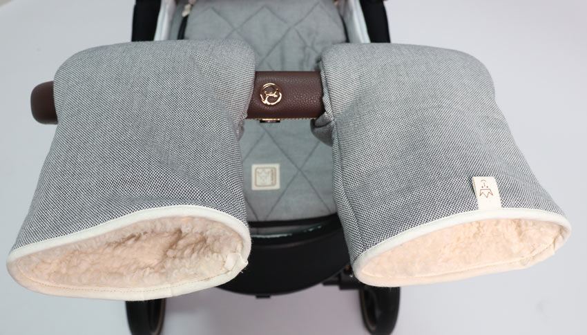 Kaiser Handschuhe Organic Bio für den Kinderwagen Black/Nature