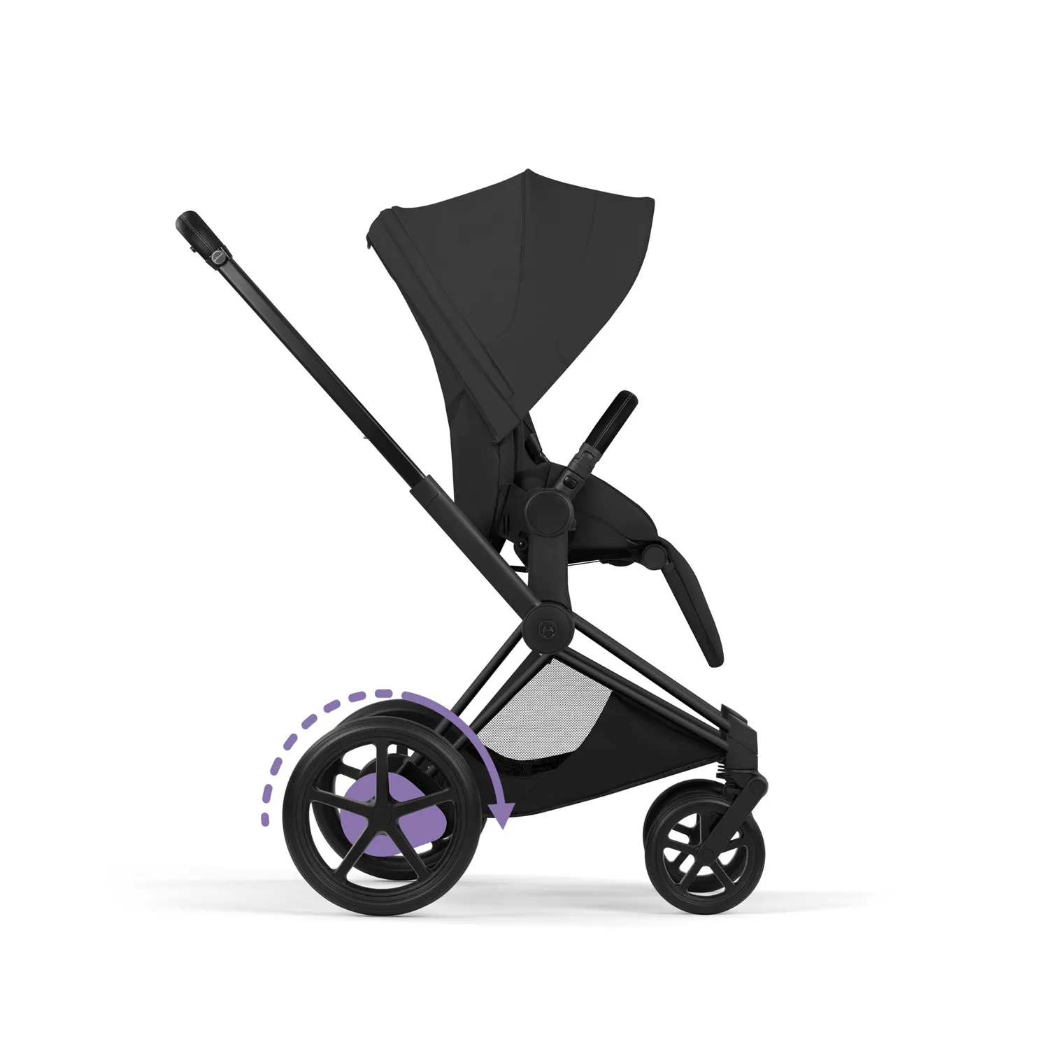 cybex e priam style buggy black sepia black seite