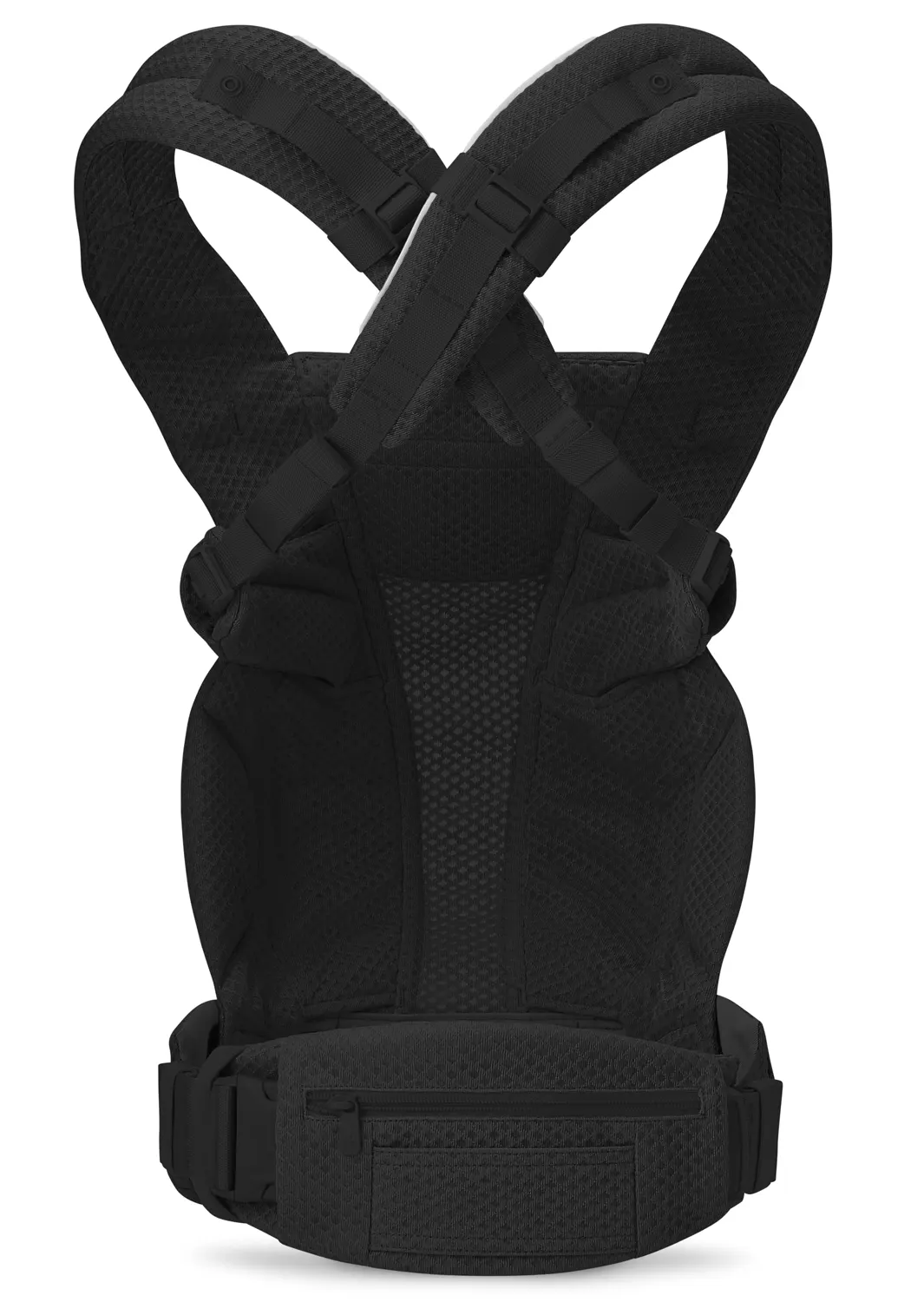 Babytrage Ergobaby Omni Deluxe Mesh Onyx Black überkreuz