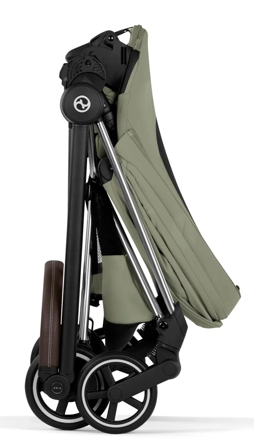 Cybex Mios Style Buggy Chrome Brown Sage Green gefaltet