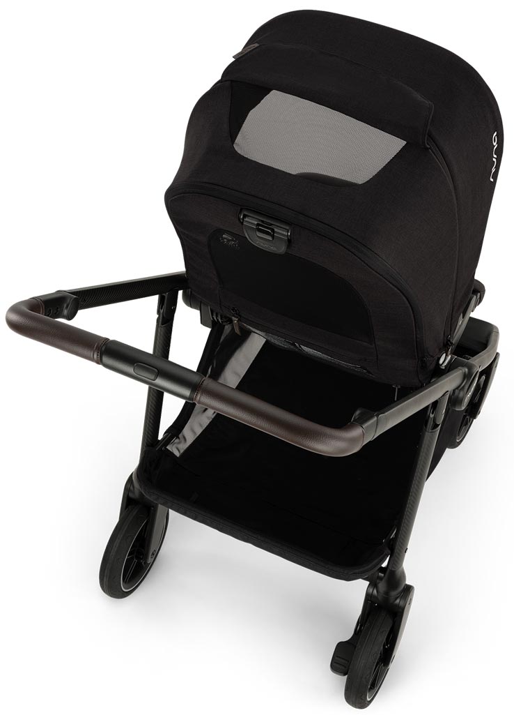 Nuna Swiv Kinderwagen caviar Sonnendach