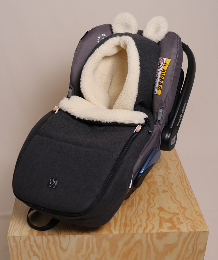 Kaiser Fußsack Hoody Maus Wool Dark Shadow