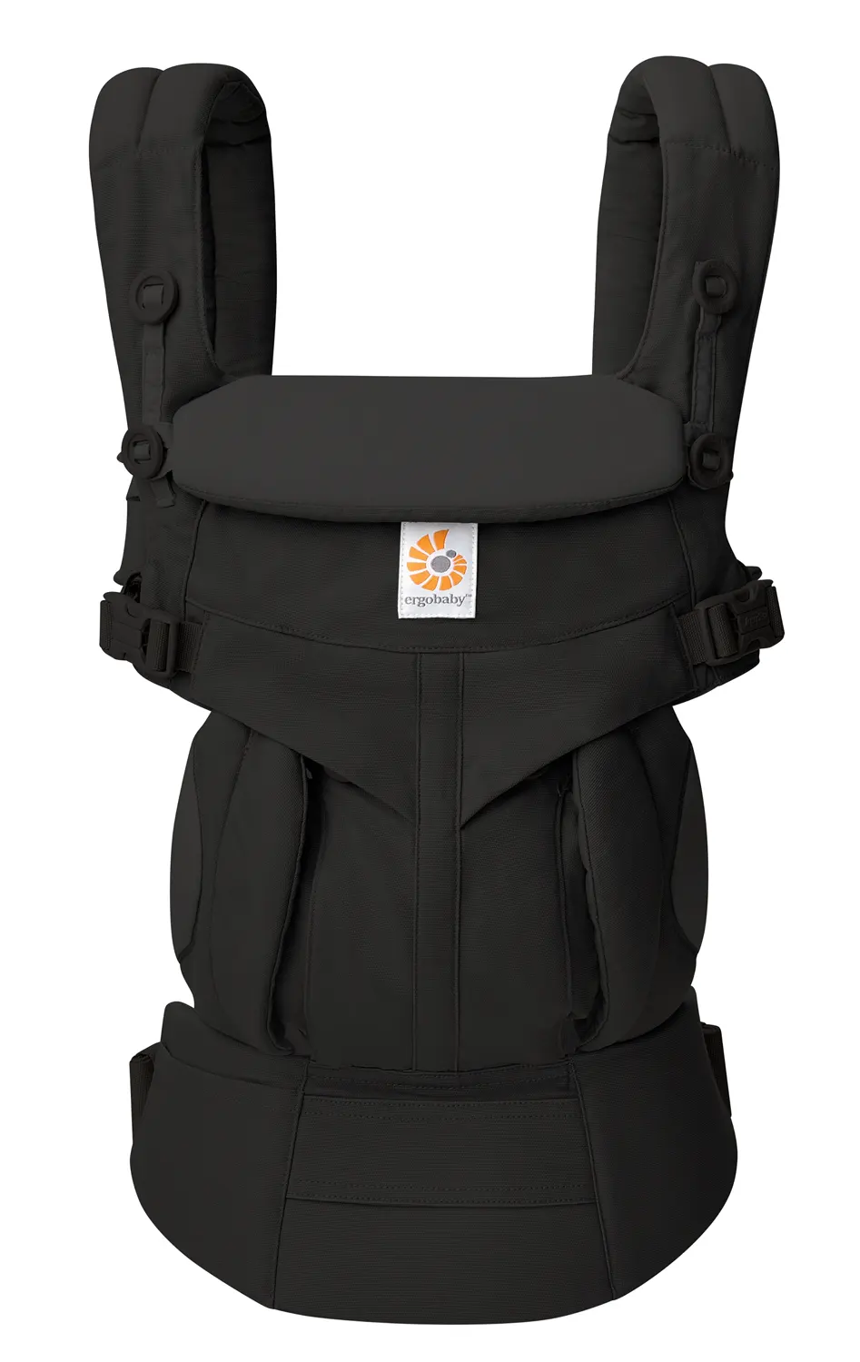 Ergobaby Babytrage Omni Classic Baumwolle Pure Black Vorne