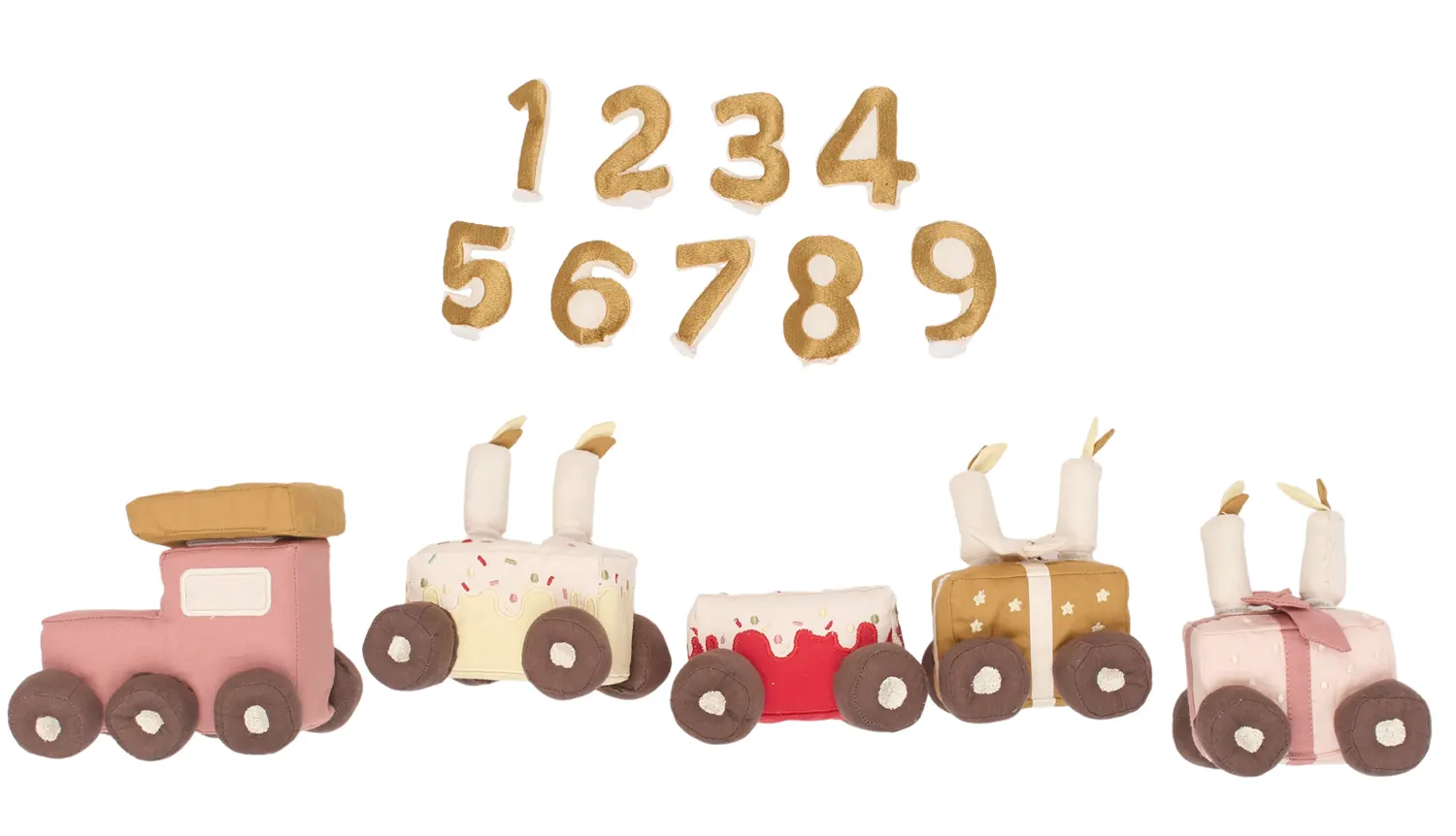 Fabelab Geburtstagszug Rose Zahlen