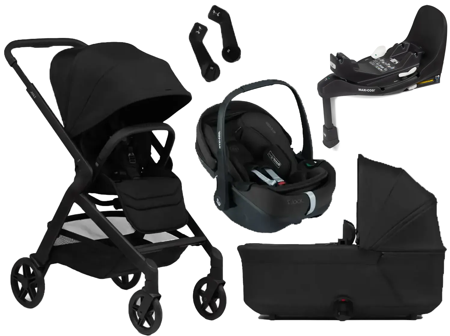 Joolz Hub 2 Kinderwagen Set 4-in-1 schwarz