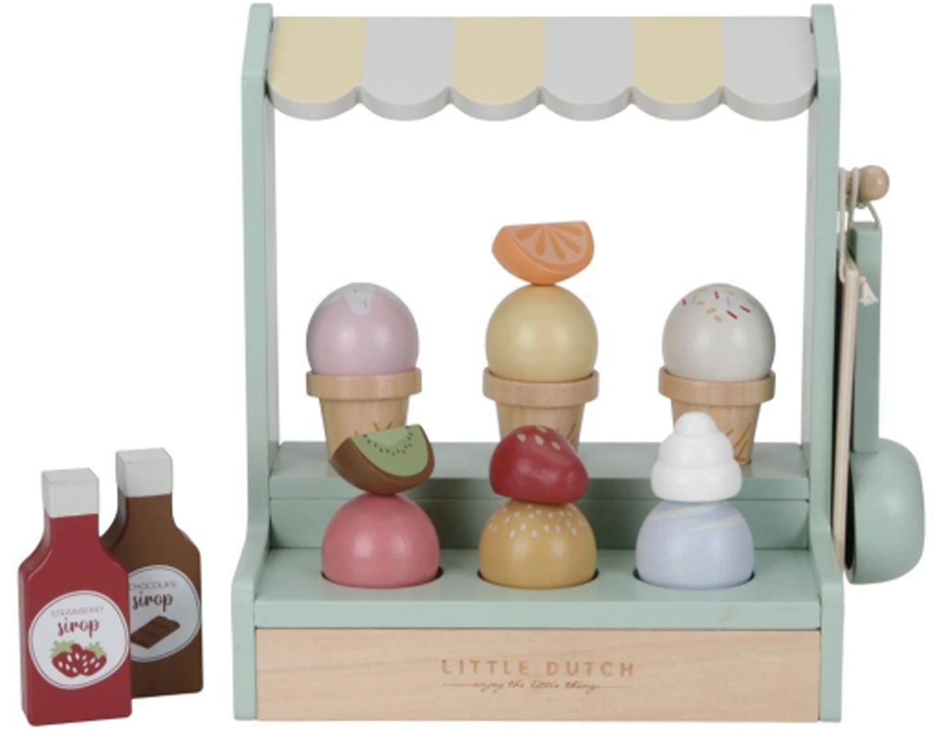 Little Dutch Holz Eisstand Spielzeug Set