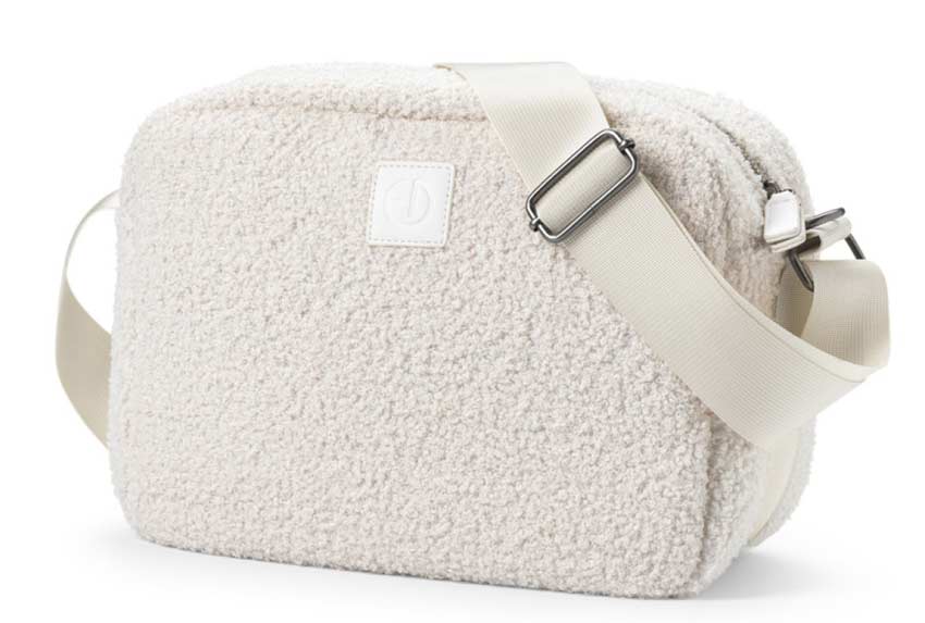 Elodie Wickeltasche Crossbody White Bouclé