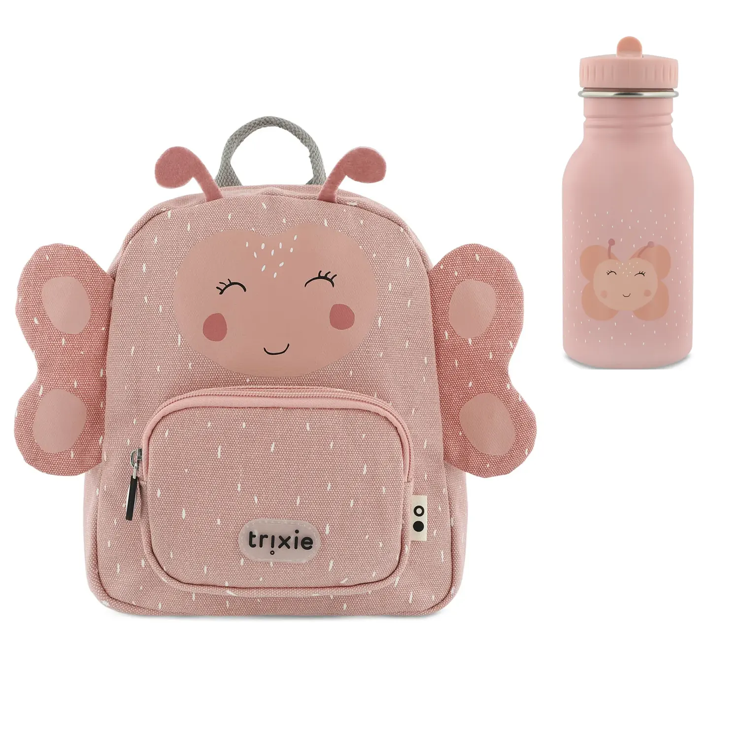 Trixie Set Kinderrucksack klein mit Trinkflasche 350 ml