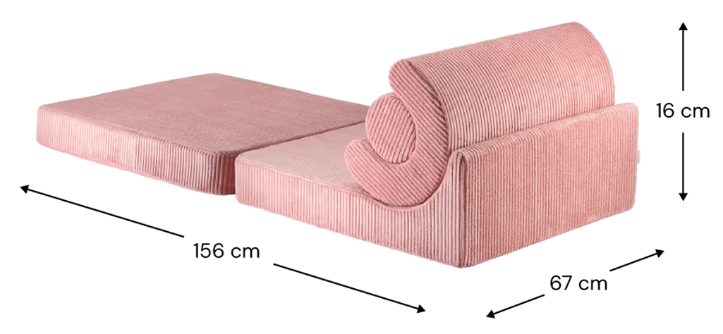 Wigiwama Klappsessel Flipster pink mousse Maße