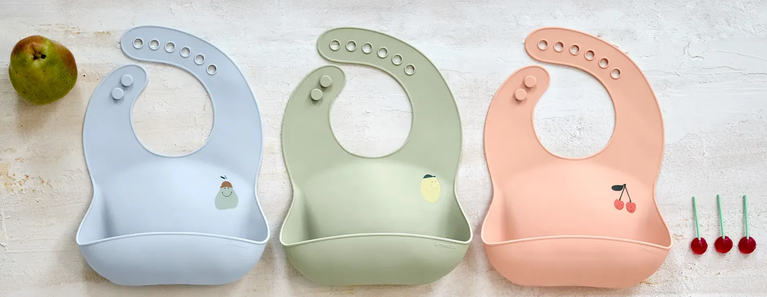 Lässig Silikonlätzchen Happy Fruits