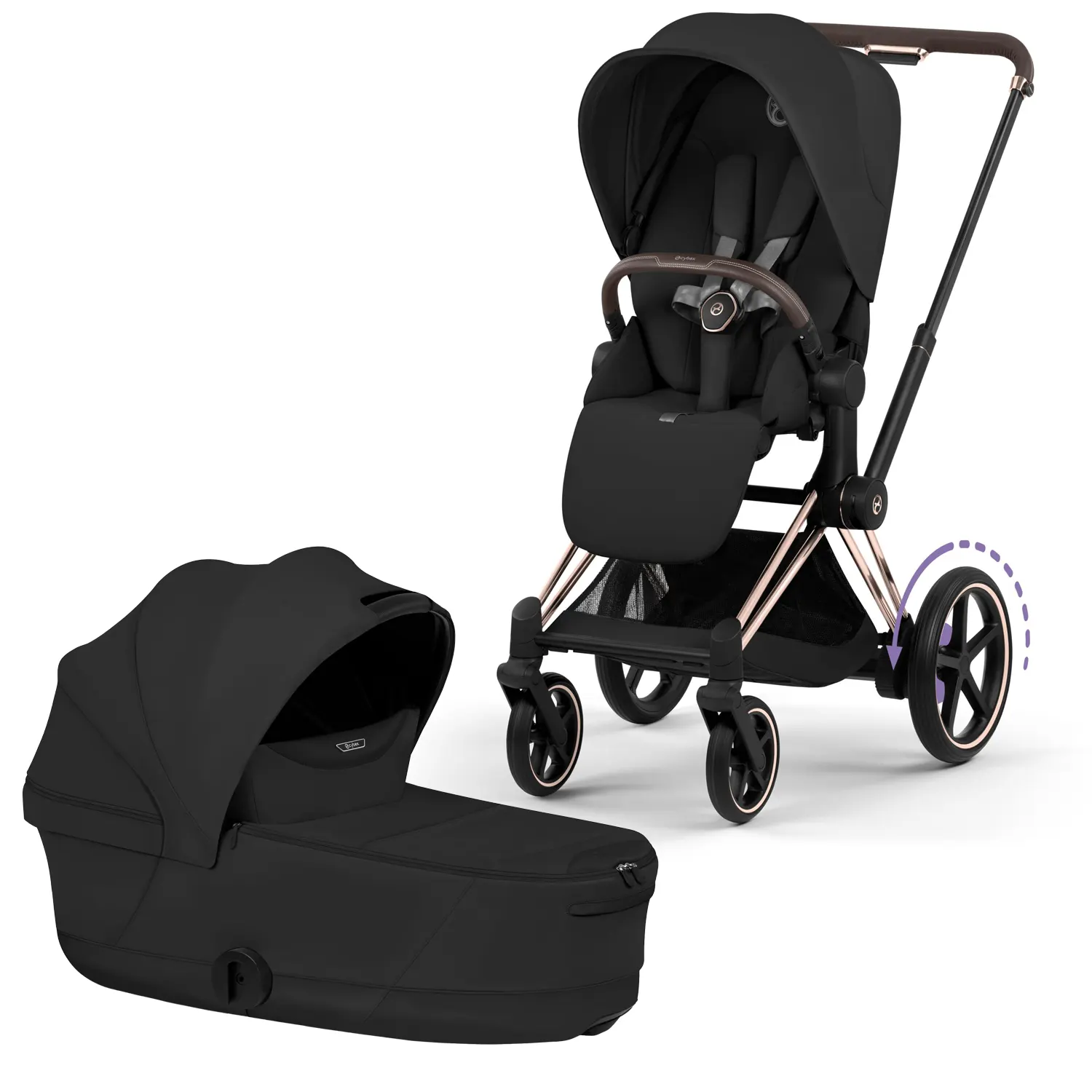 Rosegold / Sepia Black