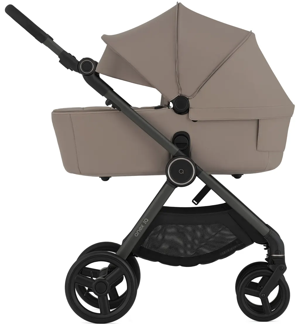 Anex IQ Kinderwagen Babywanne mit großem Verdeck in sand