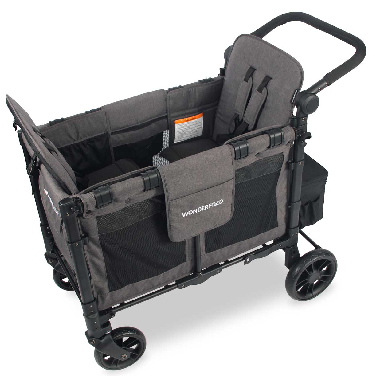 wonderfold-w-2-elite-sitze-charcoal-grey Wonderfold W2 Elite Kindervan charcoal offen