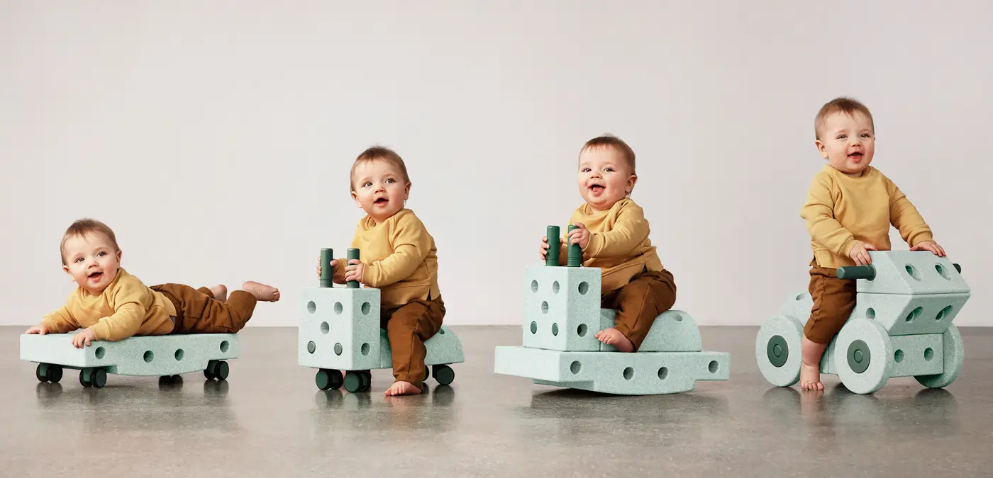 Modu Banner Markenshop mit verschiededenen Baumöglichkeiten des Dreamer Sets