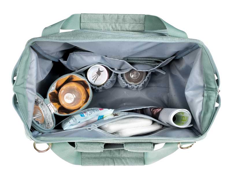 Lässig Wickelrucksack Glam Goldie Mint