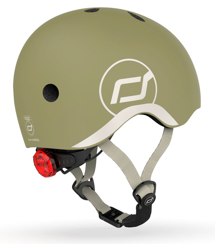 Scoot and Ride Kinderhelm XXS olive Seite