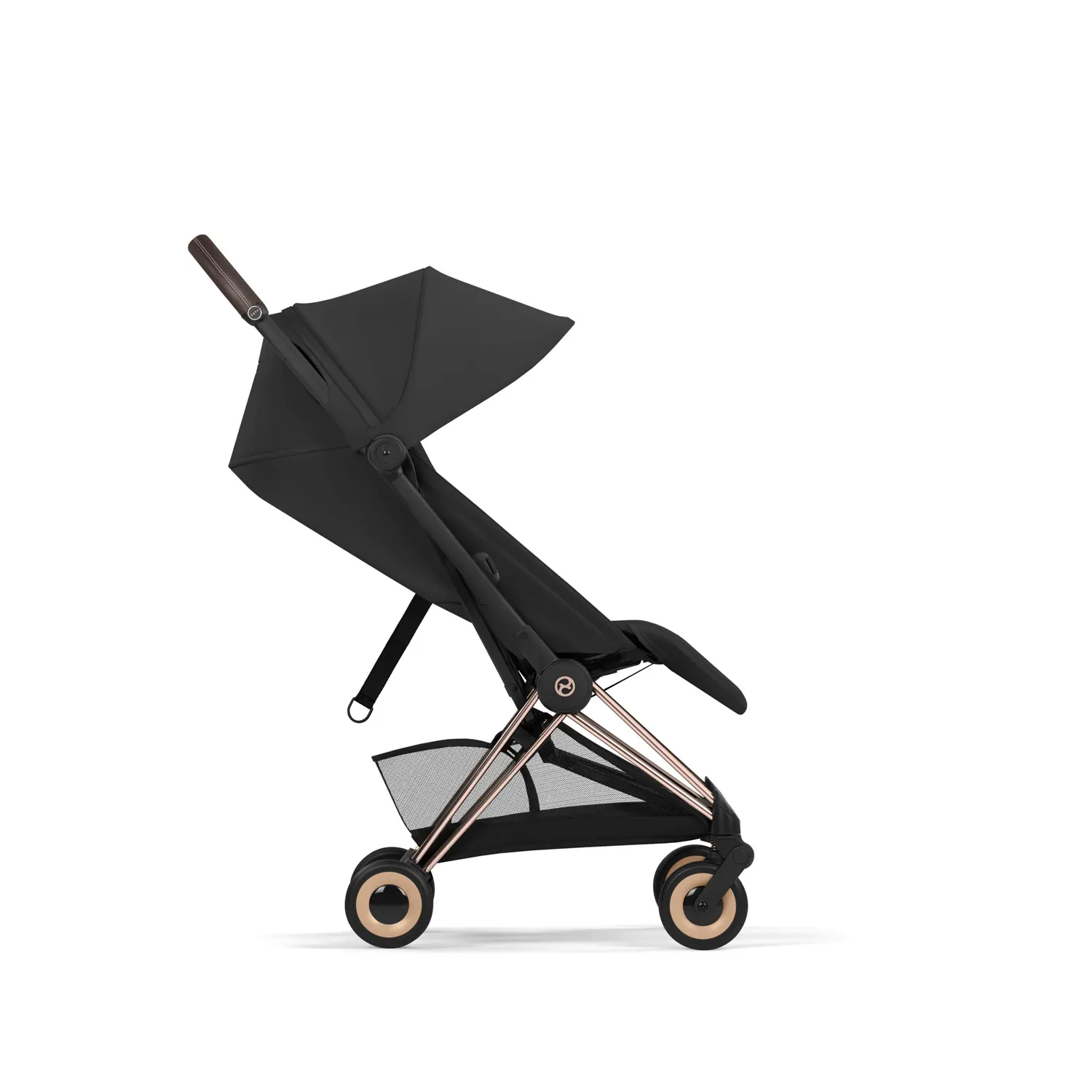 cybex coya comfort buggy rosegold sepia black seite