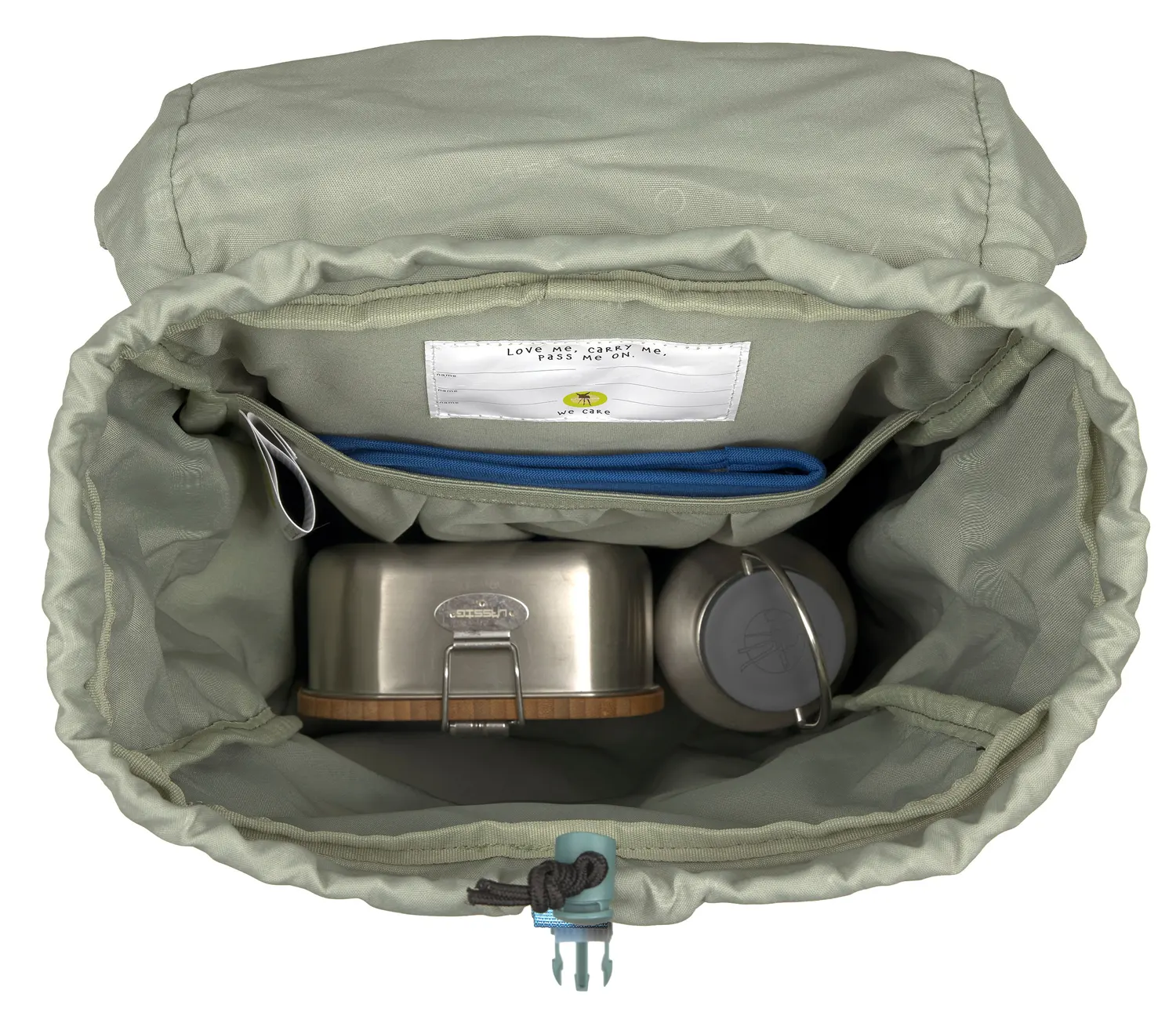 Lässig Kinderrucksack outdoor  unique blau grün Hauptfach