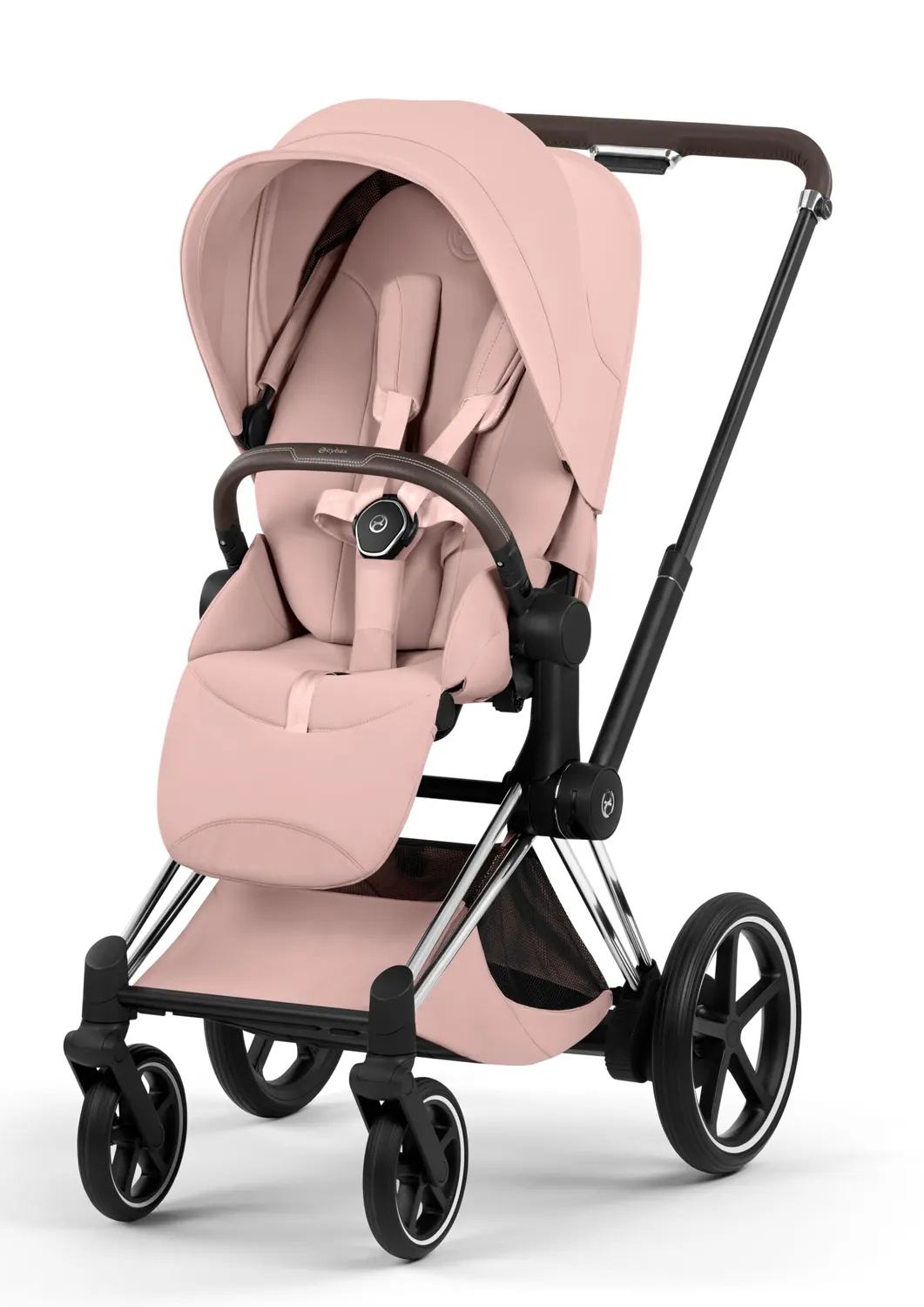 cybex e priam style buggy chrome brown peach pink