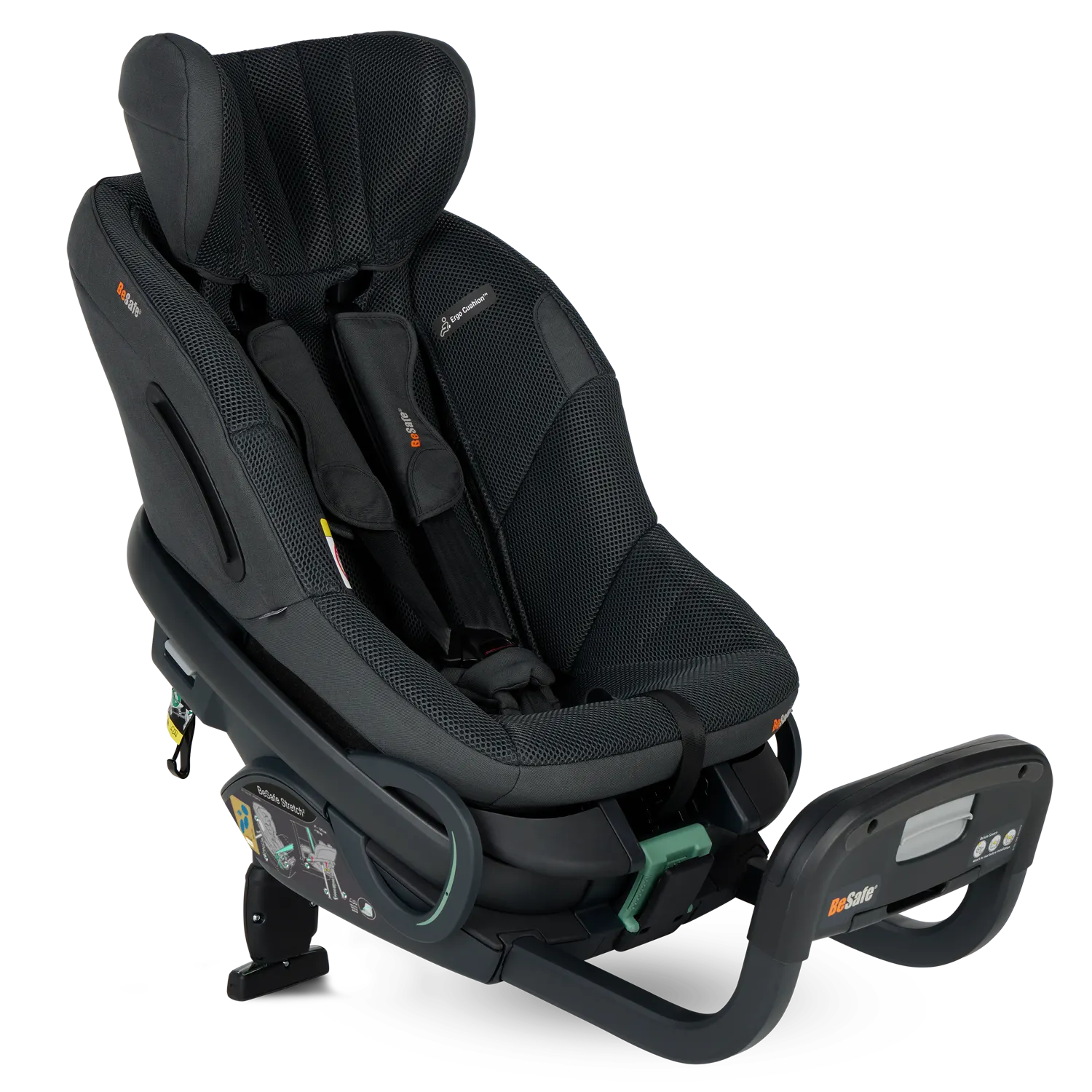 besafe stretch2 anthracite mesh right ausgefahren