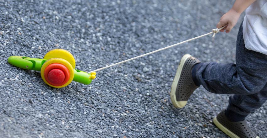 PlanToys Nachziehtier Schnecke