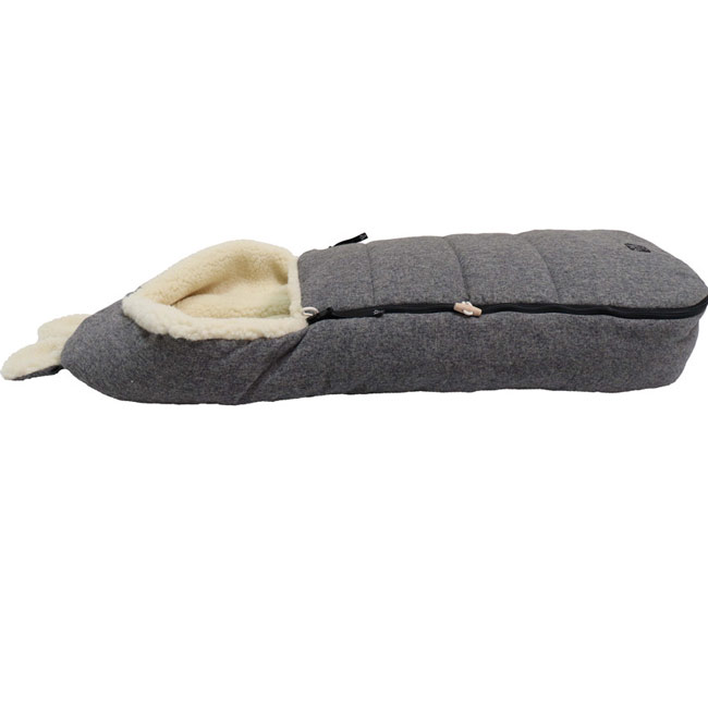 Kaiser Fußsack Hoody Maus Wool Sleet Grey