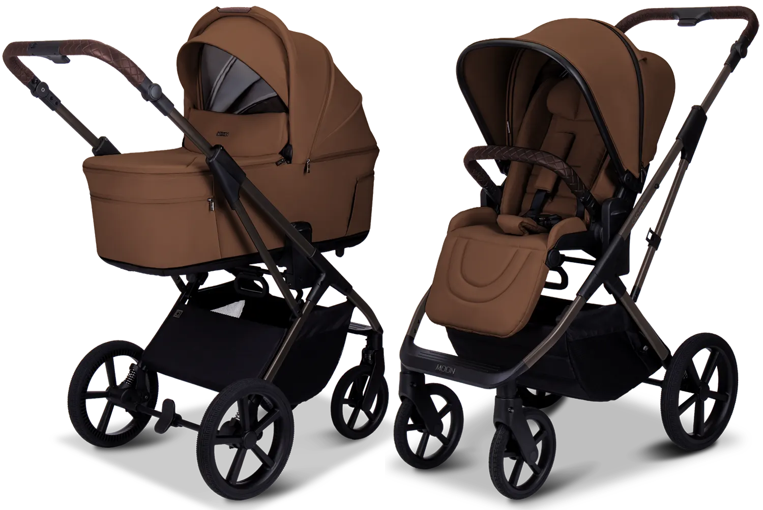 moon ciao kombikinderwagen cognac
