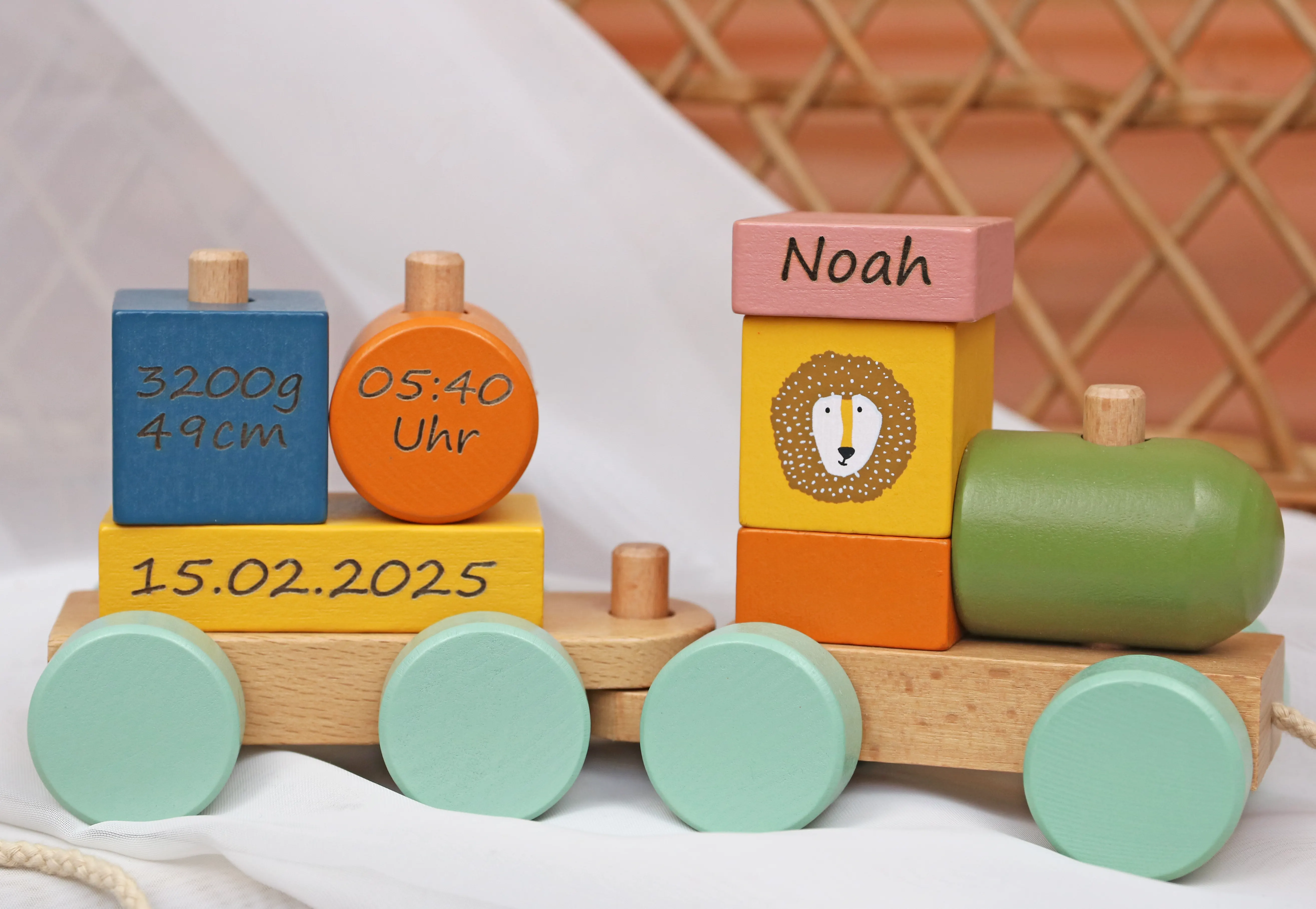 Trixie Personalized Wooden Train