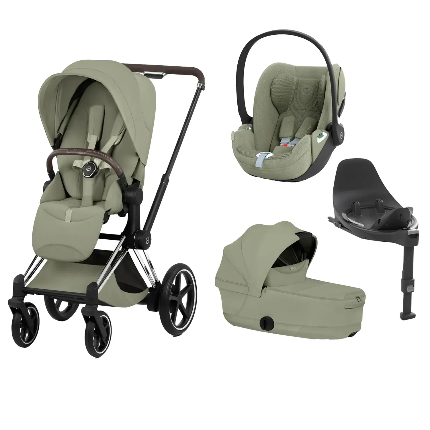 cybex e priam style chrome 4 in 1 sage green