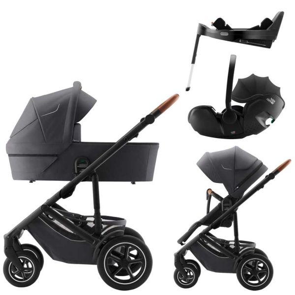 Britax Römer Smile 5Z pram set 4-in-1 Set with Baby-Safe Pro car seat and Isofix
