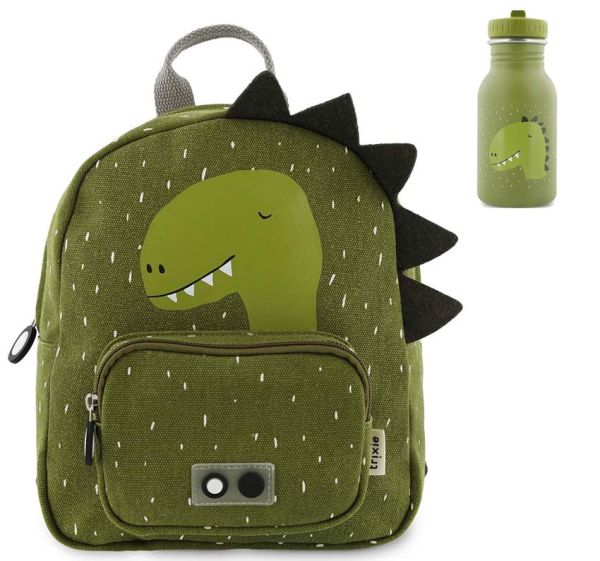 Trixie Kinderrucksack klein mit Trinkflasche Mr. Dino